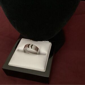Teno Stainless Steel with Black Inlay Ring